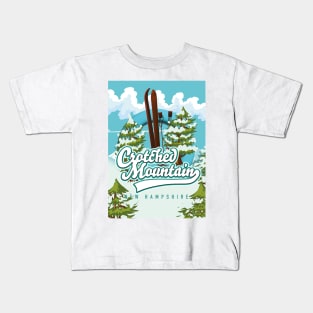 Crotched mountain new Hampshire ski Kids T-Shirt